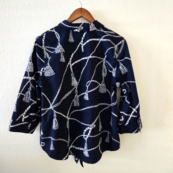 Chico's Tie Front Top - Picture 3 of 7